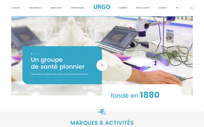 page d'accueil Urgo